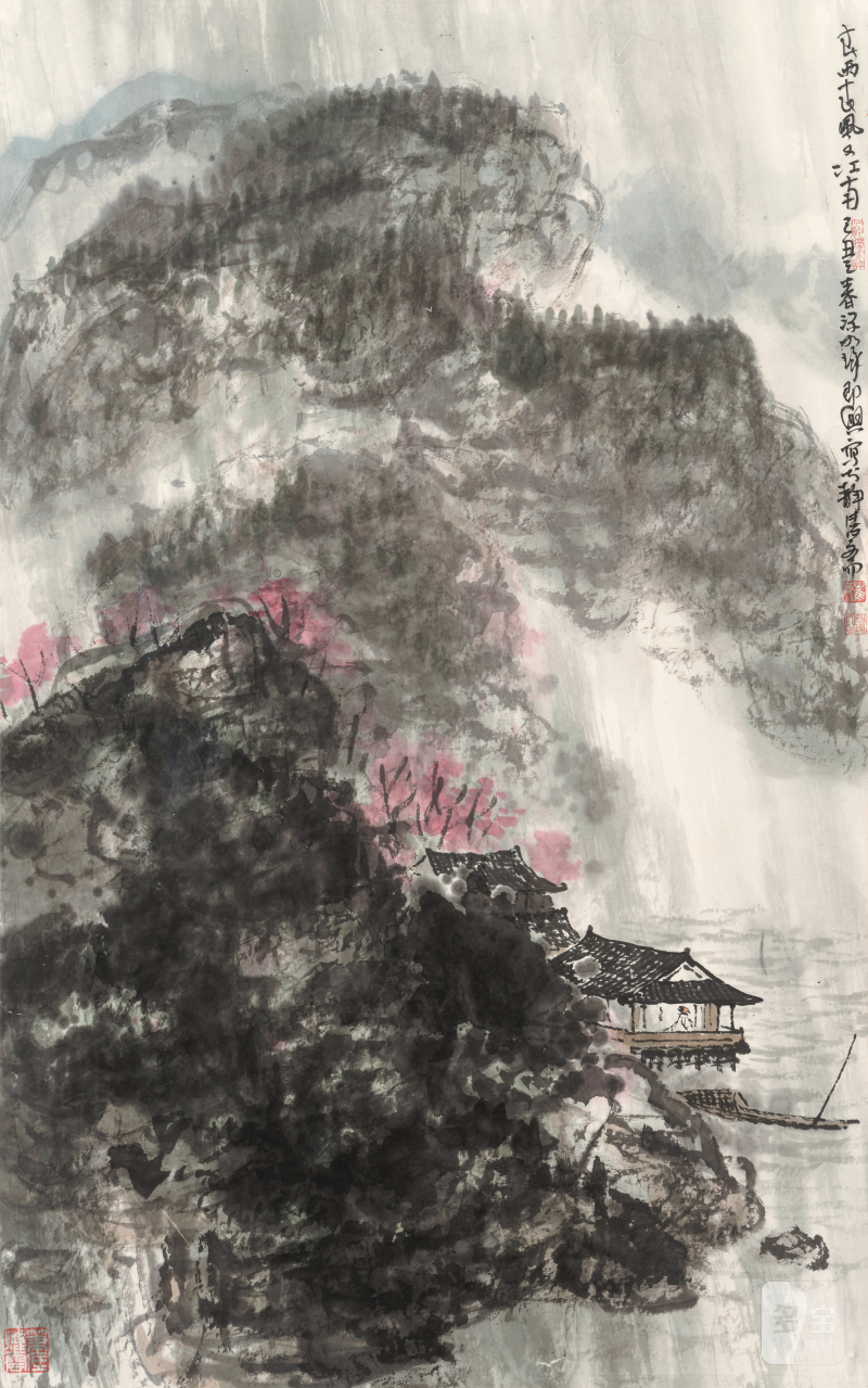 崔如琢 b.1944 春风春雨又江南 - 图2